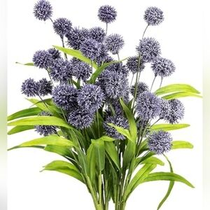 WESAIL Artificial‎ Billy Button Flowers, Faux Thistle 2 Packages